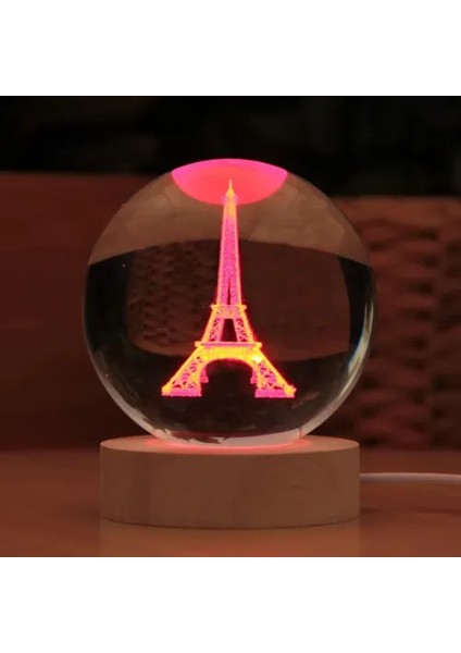Dekoratif Eyfel Kulesi Tasarımlı Işıklı Cam Küre indirimleri