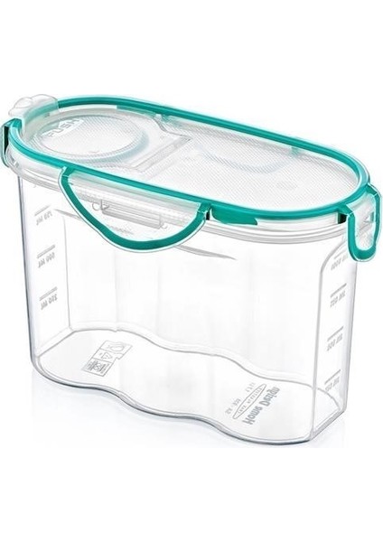 Sıladanal® Kilitli Kapaklı Contalı Hava,su Sıvı Geçirmez 1,2 Litre Erzak Saklama KABI-SA580 indirimleri