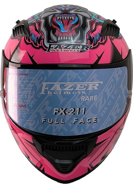Motosiklet Kask Ece 22.R06 Double Vizörlü Full Face Motor Kaskı Beast Pink modelleri