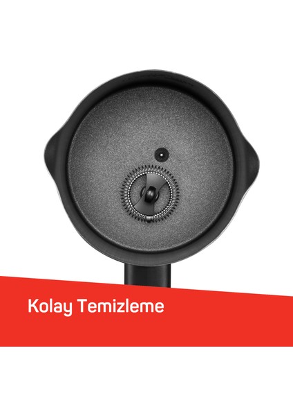 OK0027 OKKA Rich Moka Pot Karıştırıcılı Metal İtalyan ve Türk Kahve Makinesi - Krom 5 Fincan