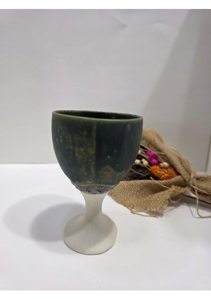 Seramik El Yapımı Tasarım Kadeh Stonware Şampanya fırsatları