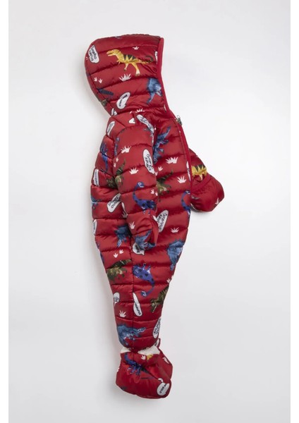 Dinazor Çıkarılabilir Ayaklı Gizli Eldivenli Kapişon Kışlık Erkek Bebek Astronot Tulum Kozmonot Mont fiyatları