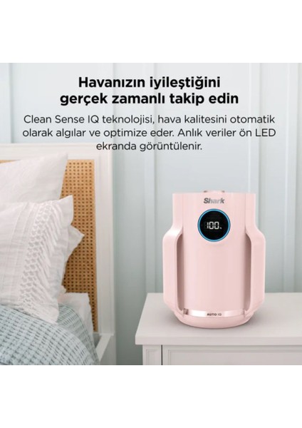 alerjisi Olan Evler, Aileler ve Evcil Hayvanlar Için Ideal Neverchange5 Compact Pro Hava Temizleyici - Pembe + 5 Yıl Uzun Ömürlü Filitre modelleri