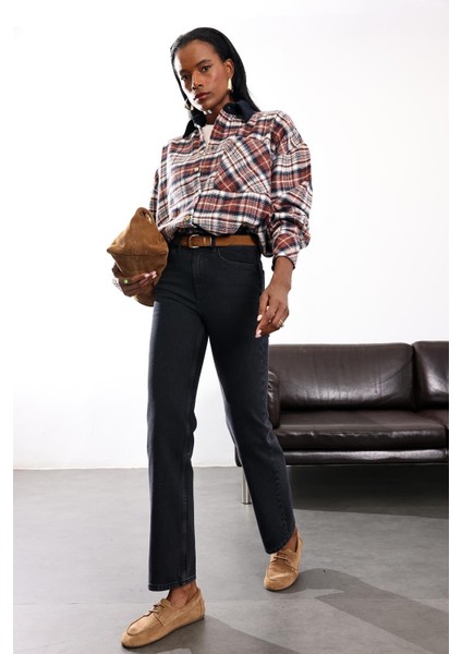 Füme Düz Kesim Orta Bel Jean 2750 fiyatları