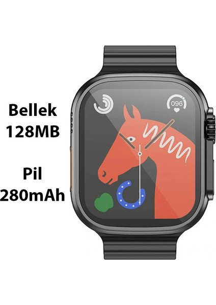 Hoco Y12 Ultra Watch Sesli Görüşme IP67 Su Geçirmez Sport Akıllı SAAT-(1903)