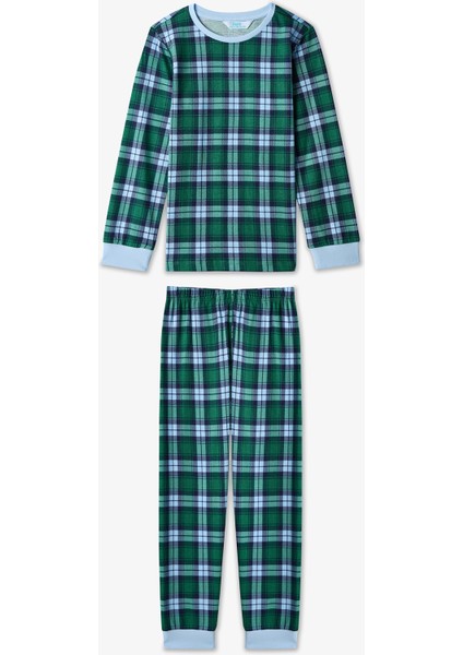 Erkek ÇocukTogether Ekoseli Pamuklu 2li Pijama Takımı fiyatları