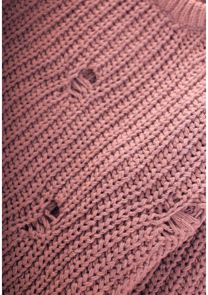 Selanik Triko Kazak 2-8 Yaş Gül Kurusu modelleri