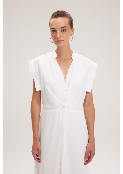 Bağlama Detaylı Elbise Beyaz 12443843000 fiyatları