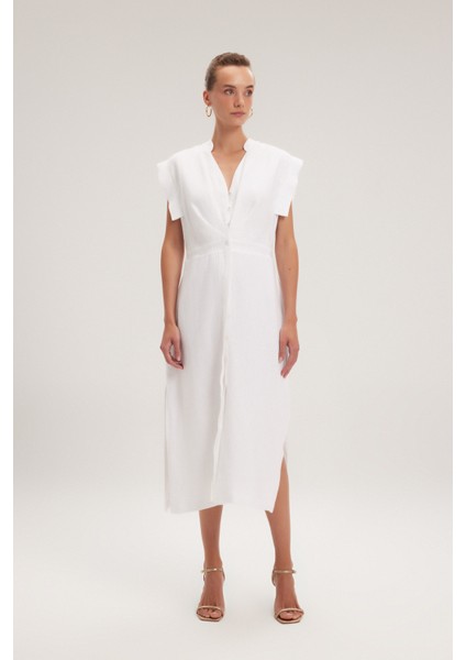 Bağlama Detaylı Elbise Beyaz 12443843000 modelleri