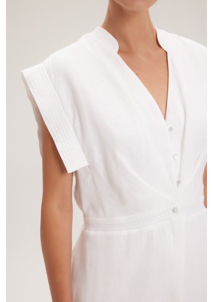 Bağlama Detaylı Elbise Beyaz 12443843000 indirimleri