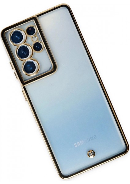 Samsung Galaxy S21 Ultra Kılıf Liva Lens Silikon - Siyah (K95) modelleri