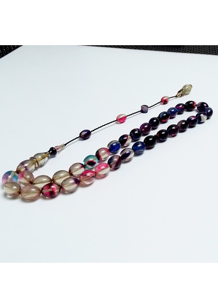 Hareli Renk Süzmesi Sistemli Ateş Kehribarı Tesbih fiyatları