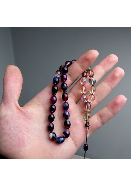 Hareli Renk Süzmesi Sistemli Ateş Kehribarı Tesbih fırsatları