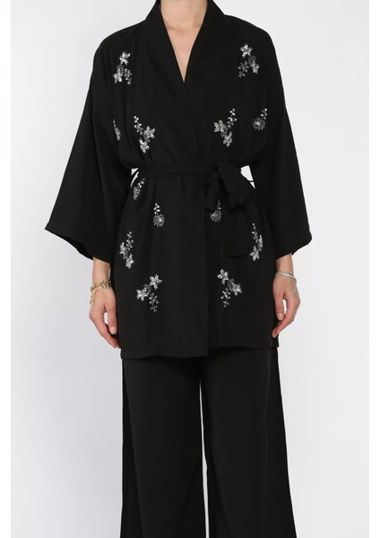 Taşlı Kimono Pantolon Ikili Takım P-00017514 fırsatları