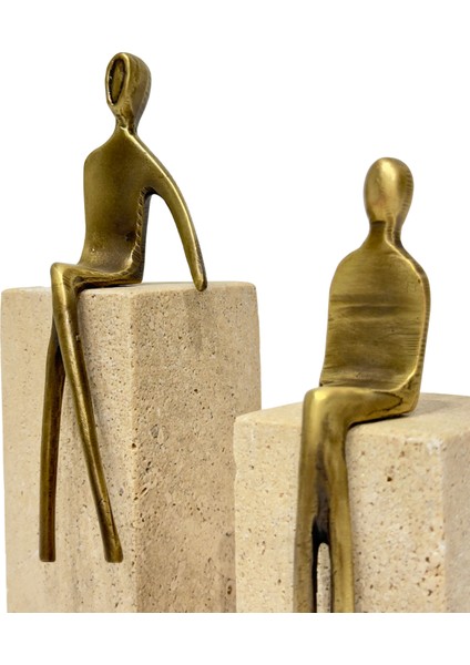 Traverten Eskitme Oturan Adam Dekorlar fiyatları