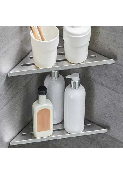 Gkd 2 Adet Üçgen Paslanmaz Çelik Banyo Köşeliği Rafı , Duşakabin Köşe Için Şampuanlık Seti fiyatları