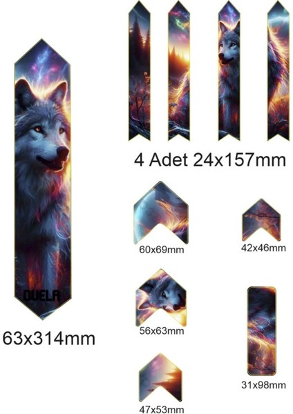 Ovela Kadro Sticker Seti Deniz Kralı modelleri