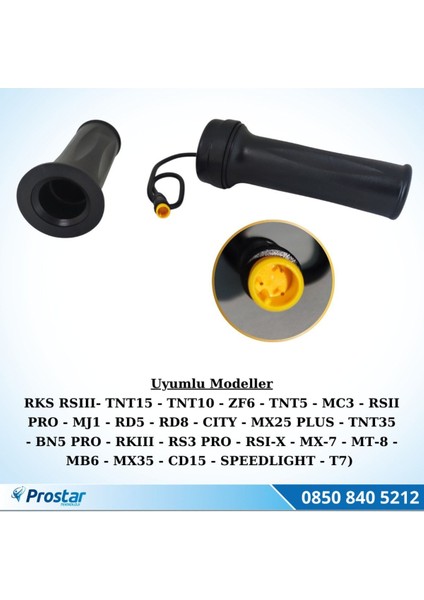 Rks Rs3 ve RS3PRO Ebike Orijinal El Gazı (Tam)