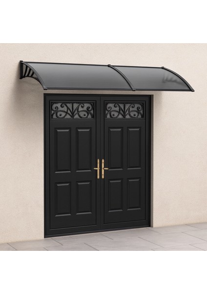 Cosmos Kapı Pencere Üstü Pratik Sundurma 105X240 - Siyah