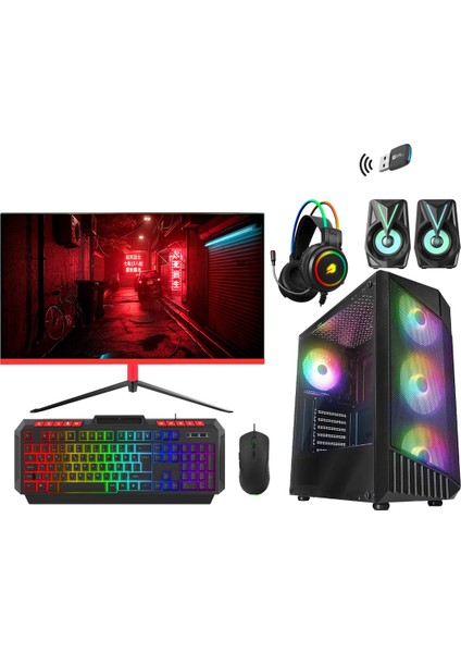 -RT02893 I5 14.nesil 14400F 16GB Ddr5 Ram 512GB M2 Nvme 8gb RX580 VGA "27 Oyun Bilgisayarı