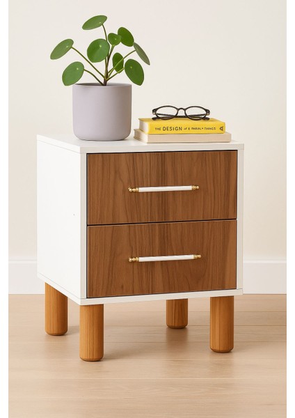 Rova -Komodin -Yatak Başı – Beyaz Meşe, 2 Çekmeceli modelleri