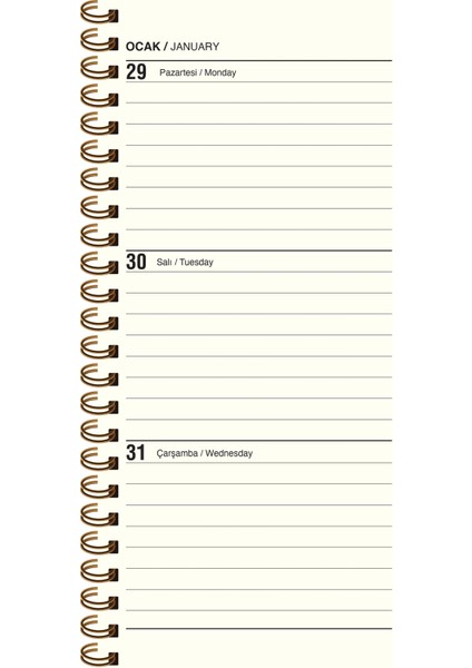 Keskin 2026-8*16 Haftalık Spiralli Cep Ajandası - Çizgi fiyatları