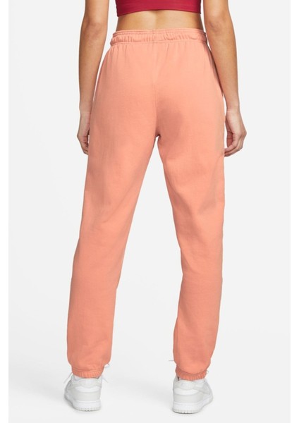Jordan Essential Core Loose Fit Fleece Pant.lastik Paçalı Bol Kesim Pamuklu Kadın Günlük Eşofman Altı Turuncu fiyatları