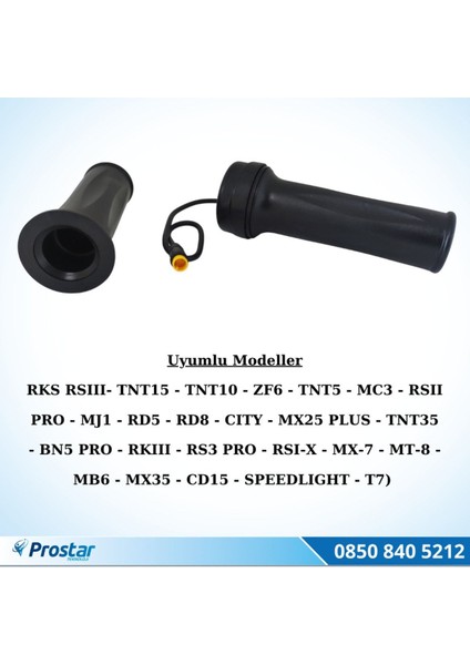 Rks Rs3 ve RS3PRO Ebike Orijinal El Gazı (Tam) modelleri