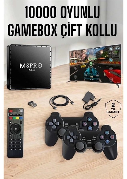Tv Box Çift Oyun Kollu 10000 Oyunlu Atari fiyatları