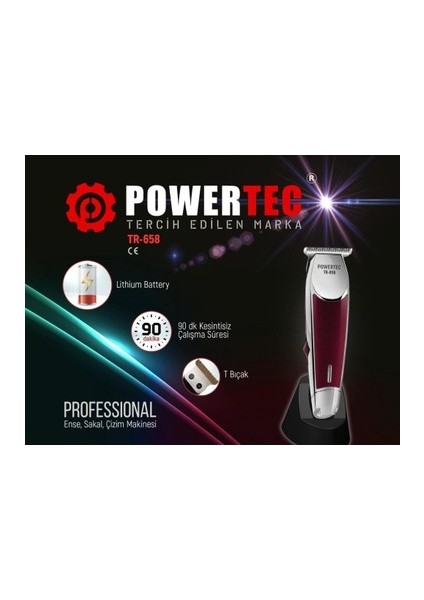 TR-658 Profesyonel Sakal-Ense Tıraş Makinesi