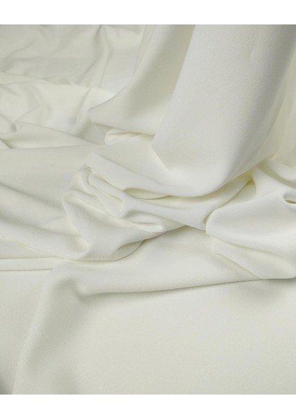 Ekru Renkte Krep Kumaş (En 140 cm x Boy 220 Cm) fırsatları