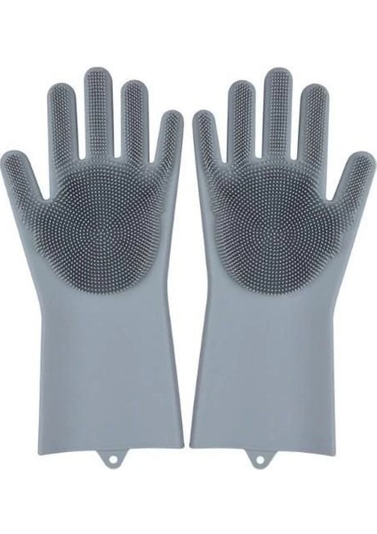 Sihirli Isıya Dayanıklı Silikon Çok Amaçlı Bulaşık Eldiven Fırçası Magic Gloves fırsatları