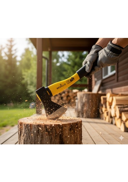 Fiber Saplı Balta Nacak Kamp Odun Kesme - Kırma Budama Kemik Kesme Bölme