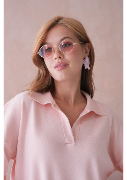 Kadın Polo Yaka Triko Kazak - 12240R fiyatları