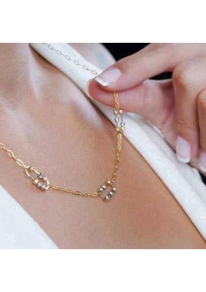 925 Ayar Papatya Silver Ataç Kolye<rose,gold,rodaj> fırsatları