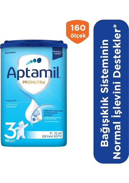 bulurum aptamil devam sütü maması no3 912 ay 800 gr