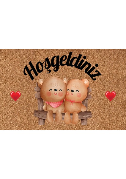 Dekoratif , Eğlenceli Dijital Baskı Kapı Önü Paspası - Paspas