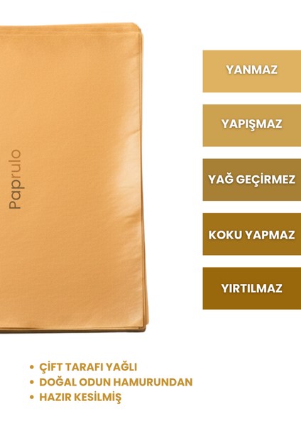 100 Adet Fırın Pişirme Kağıdı Ağartılmamış Tepsi Botuyunda 37X42 Xl Boy Gold Kalite fiyatları