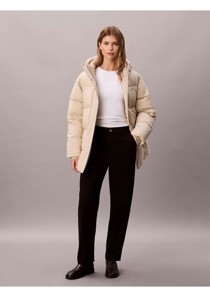 Kemerli Orta Kalınlıkta Şişme Kadın Kahverengi Ceket LV047D507G-NSU fiyatları