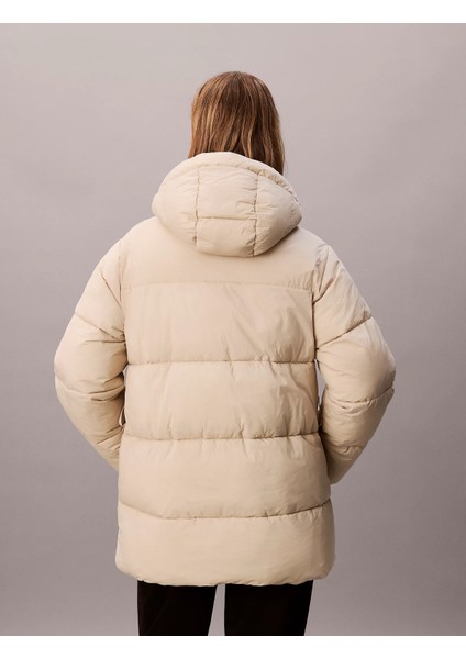 Kemerli Orta Kalınlıkta Şişme Kadın Kahverengi Ceket LV047D507G-NSU fırsatları