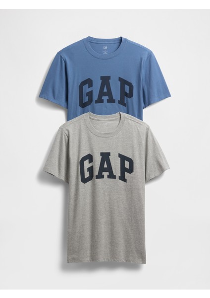 Erkek Gri Everyday Soft Gap Logo 2'li T-Shirt Seti fiyatları