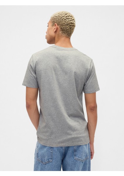 Erkek Gri Everyday Soft Gap Logo 2'li T-Shirt Seti fırsatları