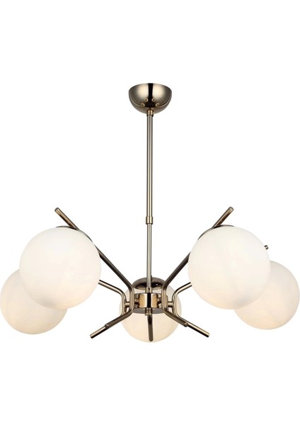 Petos 5'li Altın Sarkıt Avize