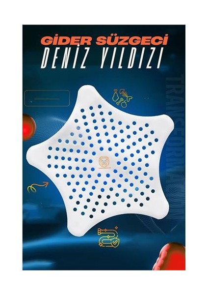 Hsnet Vantuzlu Gider Süzgeci Lavabo Süzgeci Banyo Dış Süzgeci - M868K949-R40868