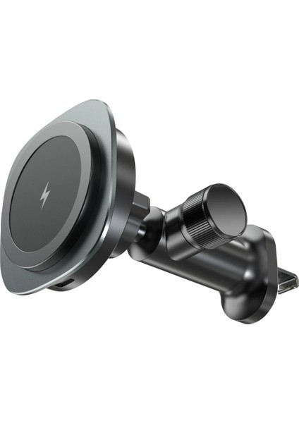 Ally QI-206 Magsafe Uyumlu Araç Içi 15W Kablosuz Hızlı Şarj Telefon TUTUCU-(577 - M019K621-R08