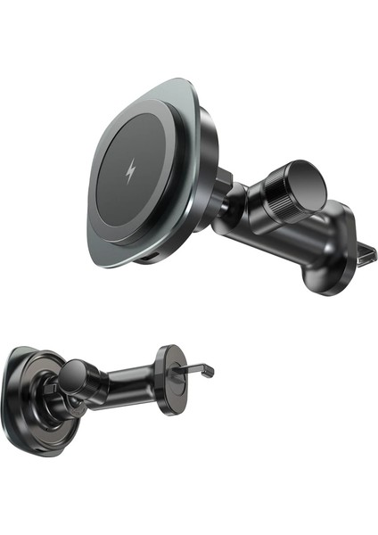 Ally QI-206 Magsafe Uyumlu Araç Içi 15W Kablosuz Hızlı Şarj Telefon TUTUCU-(577 - M019K621-R08 modelleri