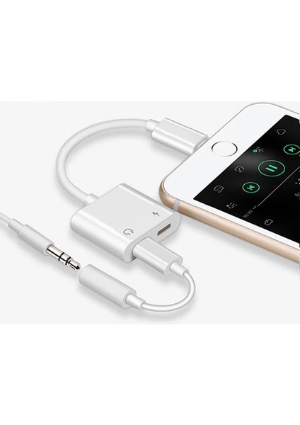Iphone 14- 13-12-11- Lightning Kulaklık +Şarj USB ADAPTÖRÜ-(5775) - M378K215-R71378 fırsatları