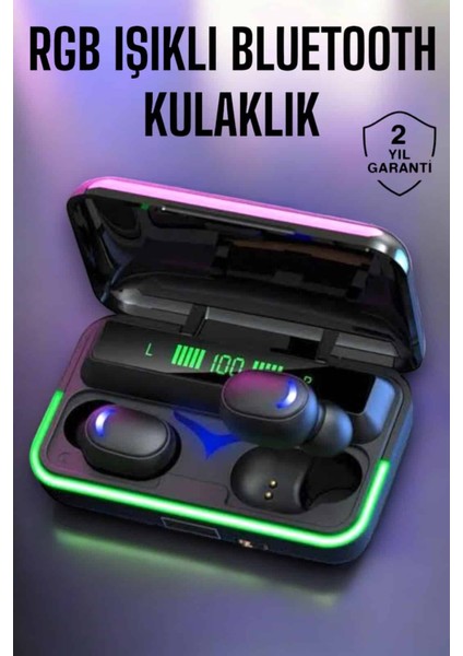 Android ve Ios Uyumlu Bluetooth Bağlantılı Powerbankli Kulaklık - M769K589-R95769