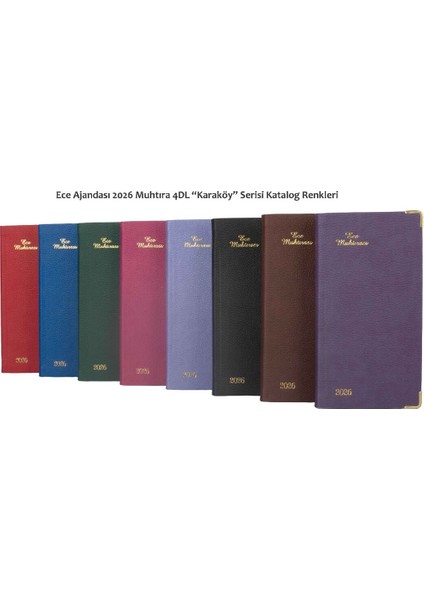 Ajandası Muhtıra 4dl Karaköy 2026 Mor - Haftalık Cep Boy 8,5X16 indirimleri