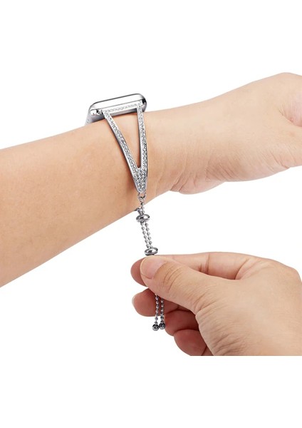 Ally Apple Watch Ultra 49MM 7-8 45MM 6-5-4 44MM Diamond Işlemeli Bayan Kordon Kay? - M204K582-R38 modelleri